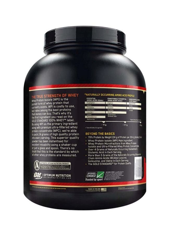 Optimum Nutrition - Gold Standard 100 Percent Whey Protein Isolate - Double Rich Chocolate - 2.27 Kilogram - Image 1