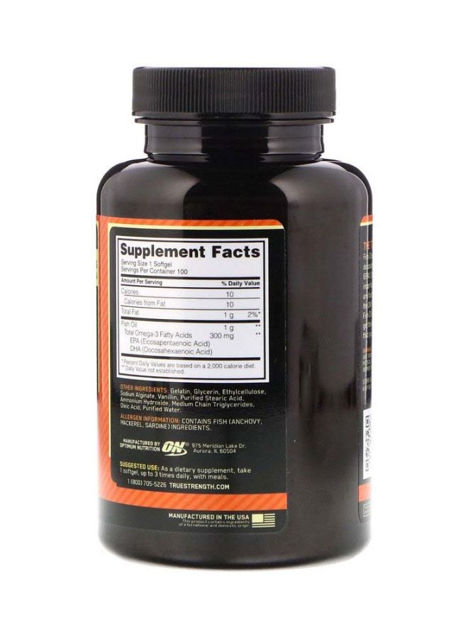 Optimum Nutrition - Enteric Coated Fish Oil, 100 Softgels - Image 1