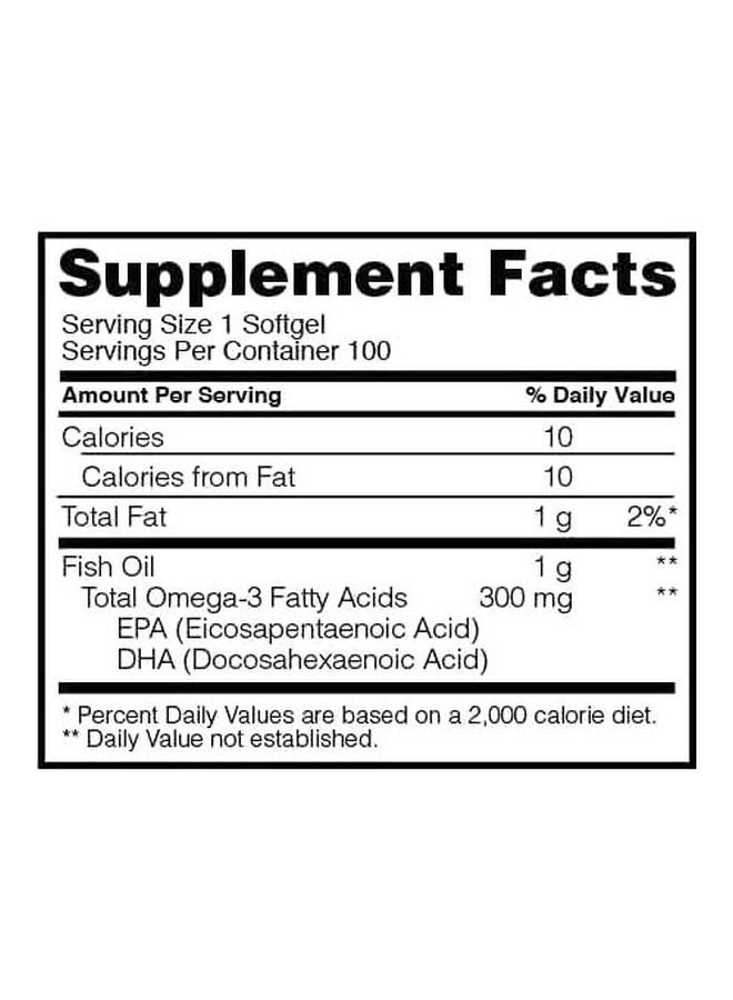 Optimum Nutrition - Enteric Coated Fish Oil, 100 Softgels - Image 1