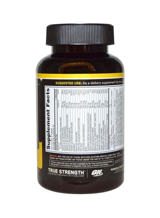 أوبتيموم نيوتريشن مكمل الفيتامينات المتعددة Opti-men - 150 قرصًا - Image 2