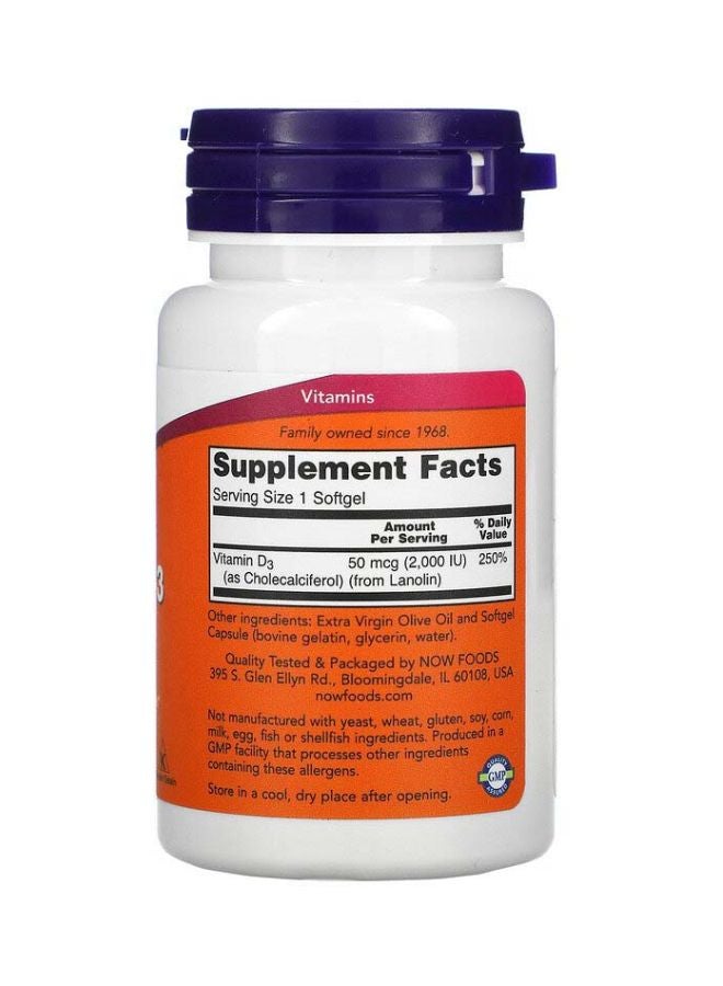 High Potency Vitamin D-3 - 120 Softgels