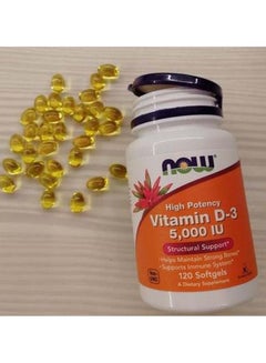 High Potency Vitamin D-3 - 120 Softgels - v1615231529/N13164717A_3