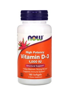 High Potency Vitamin D-3 1000IU - 180 Softgels - v1615231530/N23473450A_1