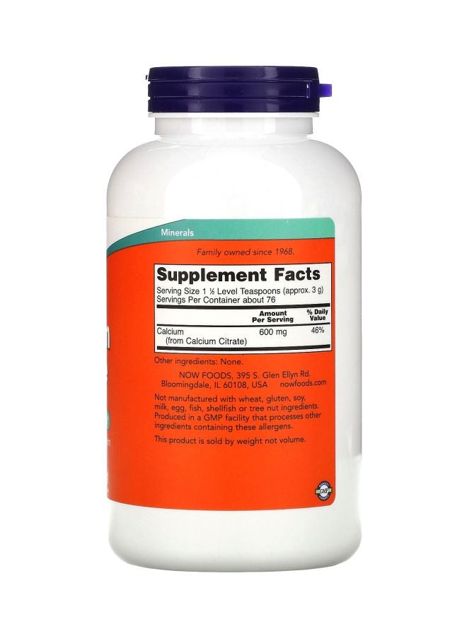 Now Foods - Calcium Citrate Pure Powder - Image 1
