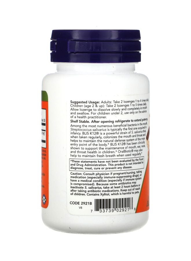 Now Foods - 60 Lozenges Oralbiotic - Image 1
