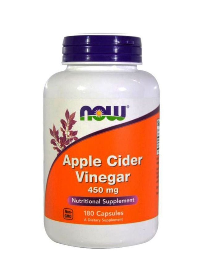 Now Foods Apple Cider Vinegar Dietary Supplement - 180 Capsules  - Image 1