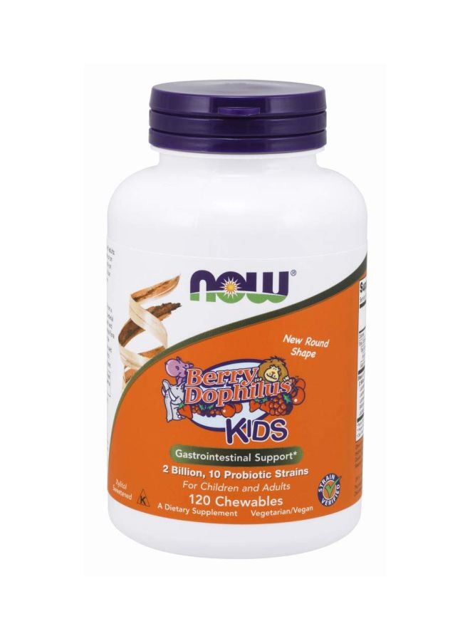Now Foods BerryDophilus Dietary Supplement - 120 Chewables  - Image 1