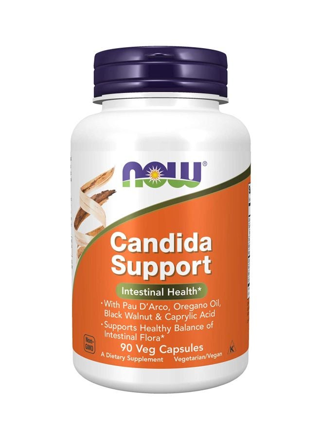 Now Foods - Candida Support Intestinal Supplement - 90 Veg Capsules - Image 1