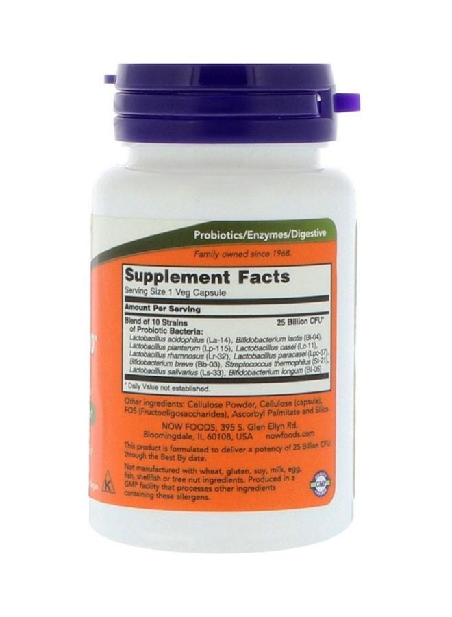 Now Foods - Probiotic-10 25 Billion  50 Veg Capsules - Image 1