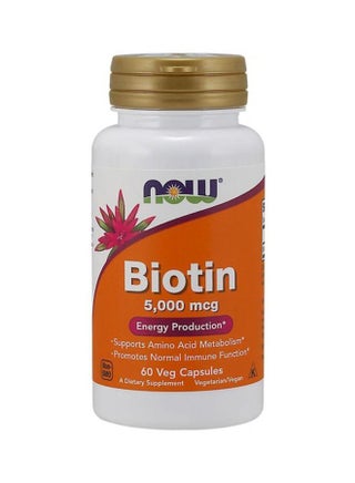 Biotin Dietary Supplement 5000mcg - 60 Capsules - v1615231559/N23473431A_1