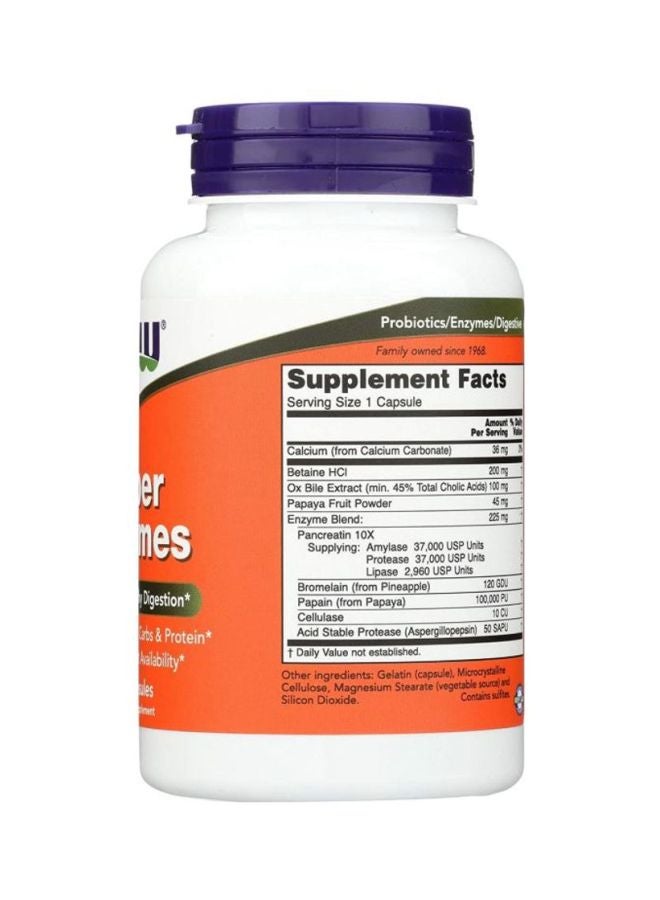 Now Foods - Super Enzymes Digestion Supplements - 90 Capsules - Image 1