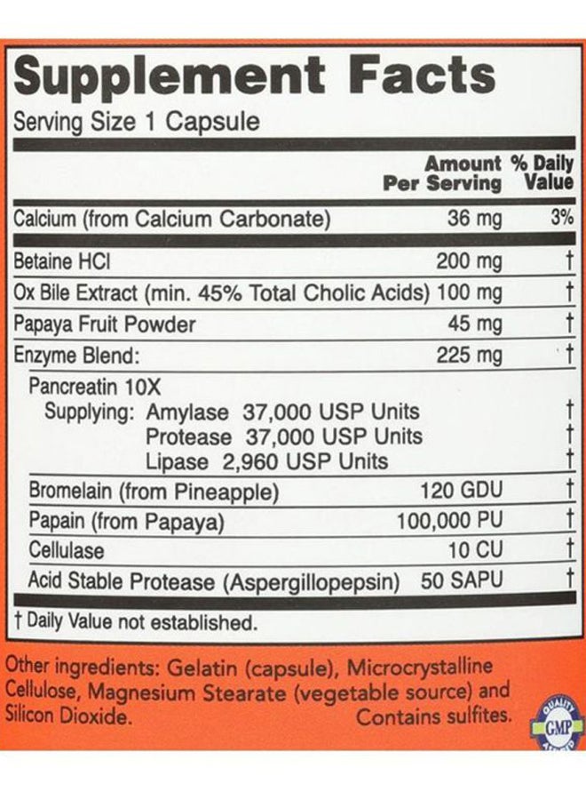 Now Foods - Super Enzymes Digestion Supplements - 90 Capsules - Image 1