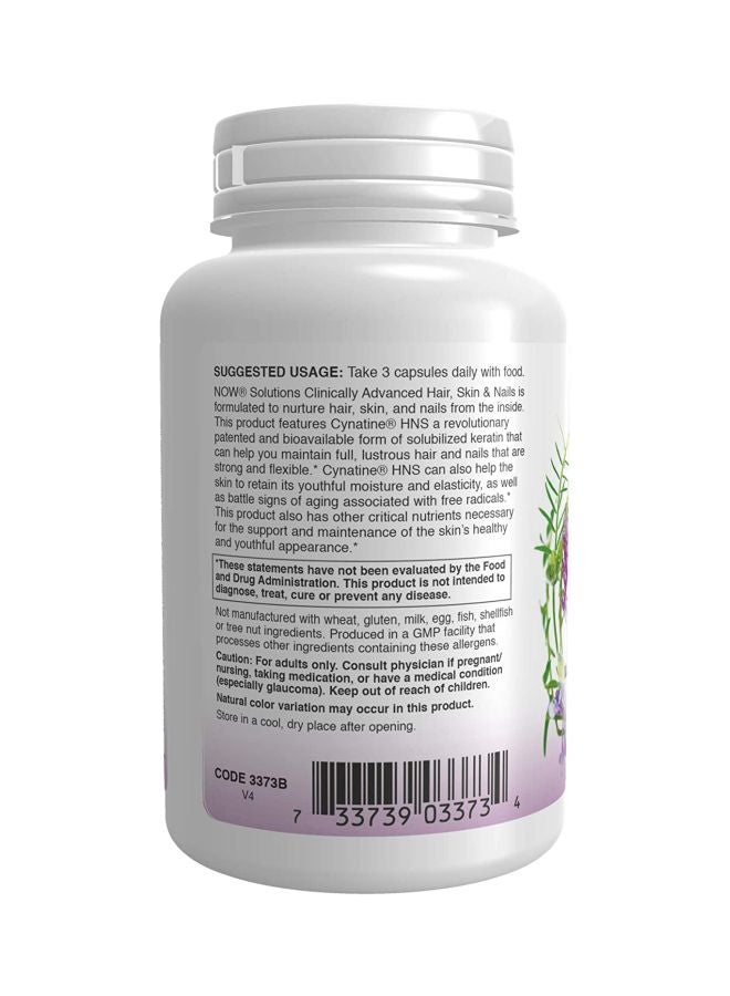 Now Foods Hair, Skin & Nail - 90 Veg Capsules - Image 2