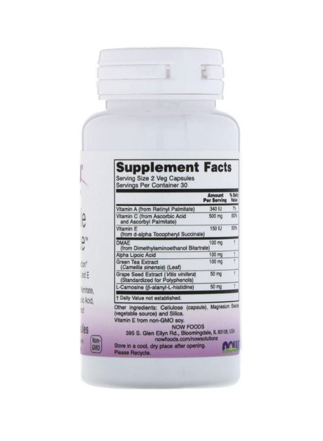 Now Foods Wrinkle Rescue Solutions - 60 Capsules - Image 2