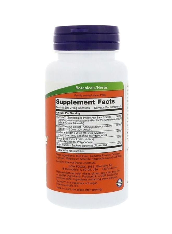 Now Foods Vein Supreme Dietary Supplement - 90 Capsules - Image 2