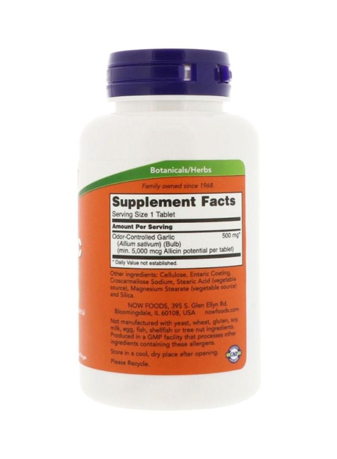 Now Foods Now Foods Garlic 5000 Dietary Supplement 90 Tablets - Image 2