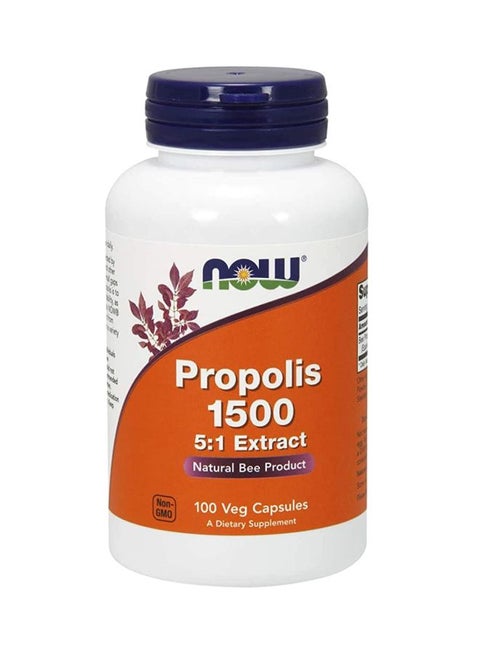 Propolis Dietary Supplement 1500mg - 100 Veg Capsules