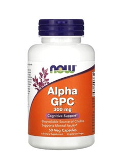 Alpha GPC Dietary Supplement 300 mg - 60 Veg Capsules