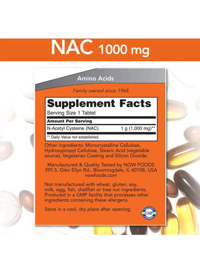 Now Foods - NAC 1000 mg - 120 Tablets - Image 1