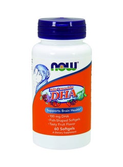 Kids Chewable Dha 100mg Dietary Supplement - 60 Softgels