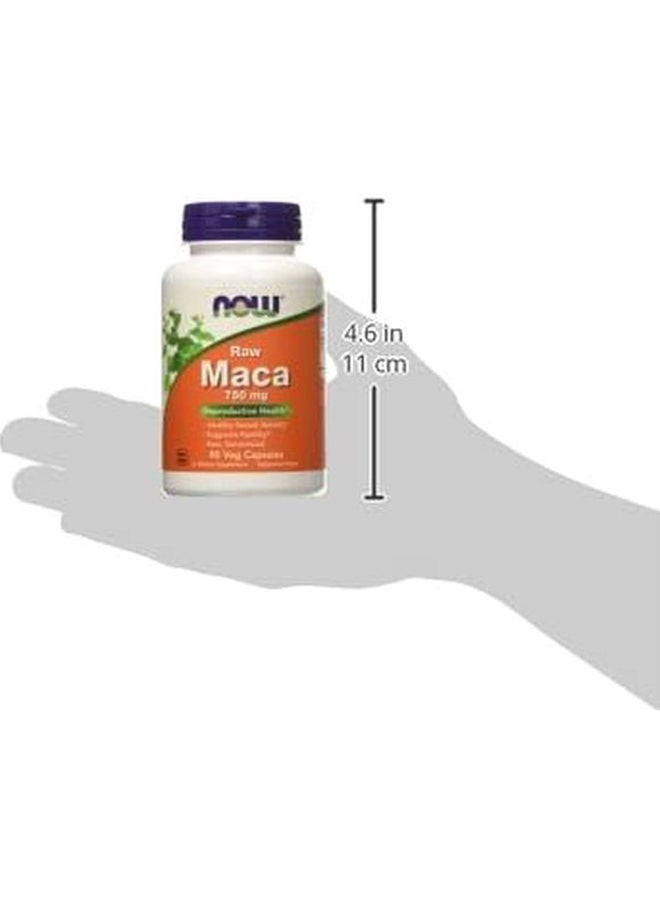 Now Foods - Raw Maca 750Mg Dietary Supplement 90 Veg Capsules - Image 1