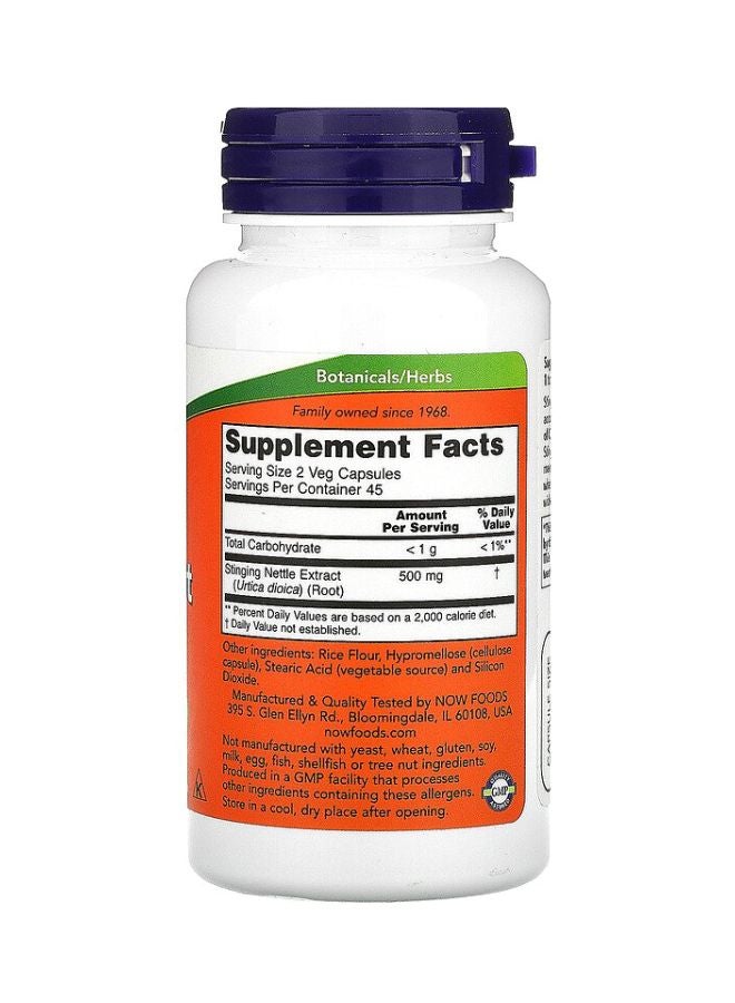 Stinging Nettle Root Extract Dietary Supplement 90 Veg Capsules