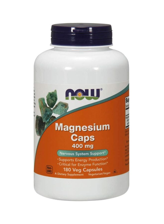 Now Foods - Magnesium 400 mg 180 Capsules - Image 1