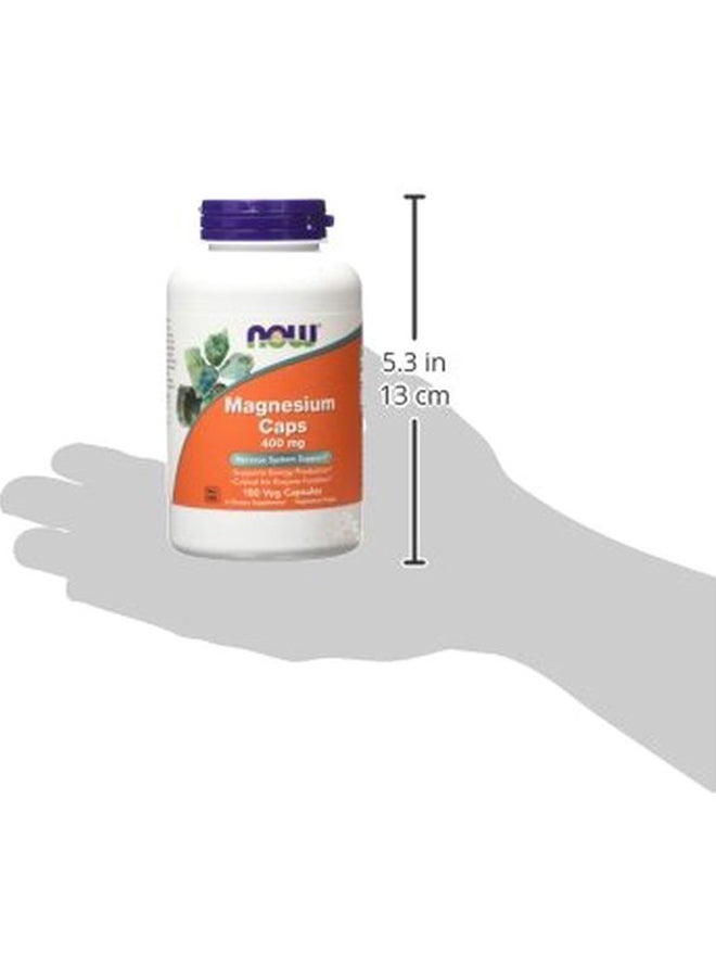Now Foods - Magnesium 400 mg 180 Capsules - Image 1