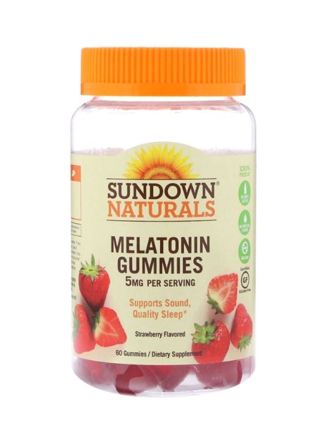 Sundown - Melatonin Strawberry Flavor Sleep Support - 60 Gummies - Image 1