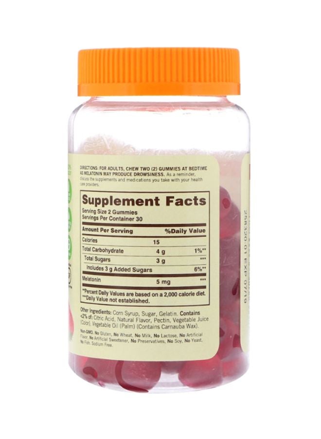 Sundown - Melatonin Strawberry Flavor Sleep Support - 60 Gummies - Image 1
