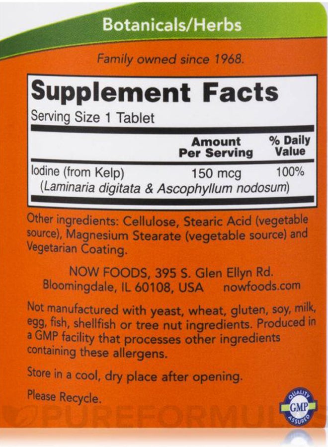 Now Foods Kelp Super Green 150 mcg - 200 Tablets - Image 5