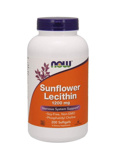 Sunflower Lecithin 1200mg 200 Softgels.