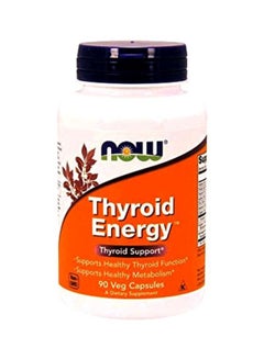 Now Foods Thyroid Energy Dietary Supplement - 90 Veg Capsules  - Image 1