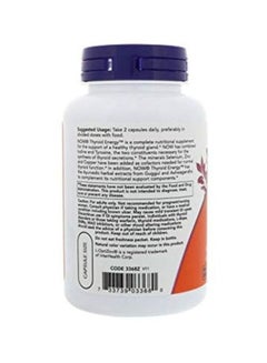Now Foods Thyroid Energy Dietary Supplement - 90 Veg Capsules  - Image 3