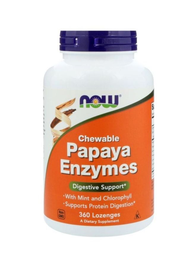 Now Foods Papaya Enzyme Digestive Support Dietary Supplement - 360 Capsules - Image 1
