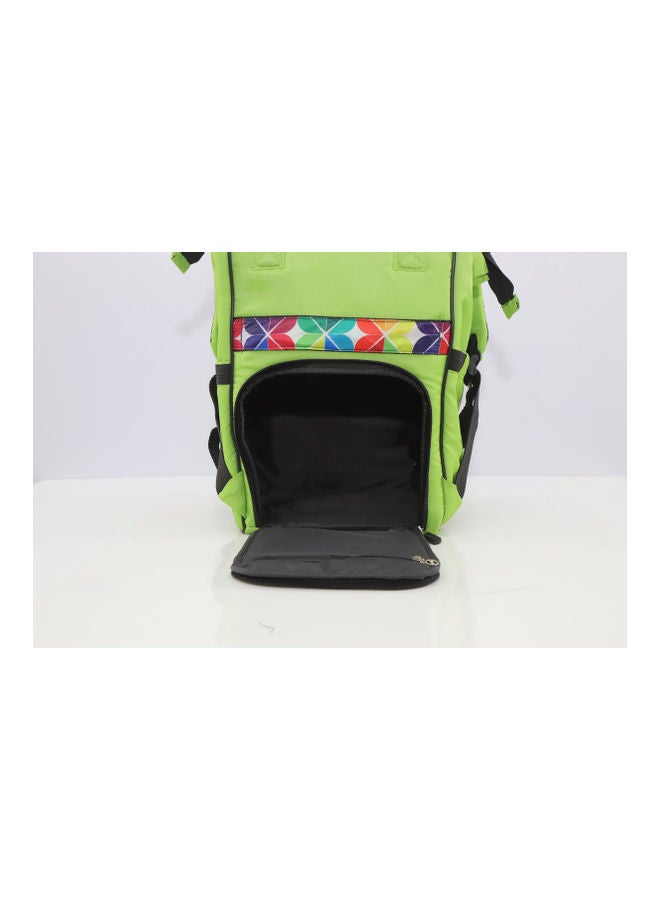 Diaper Bag Green Patterned