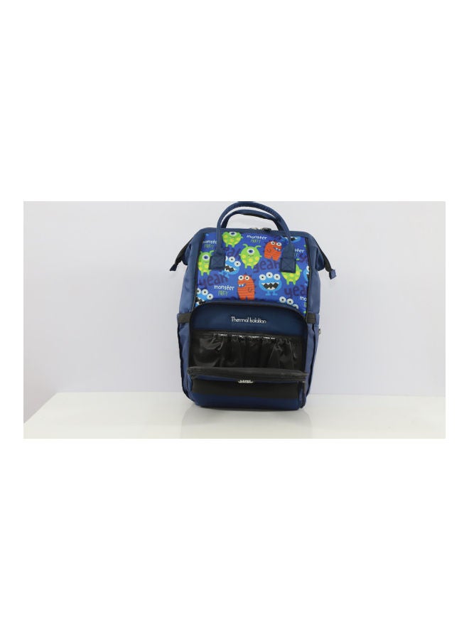 Uni baby Diaper Bag Dark Blue Patterned  - Image 4