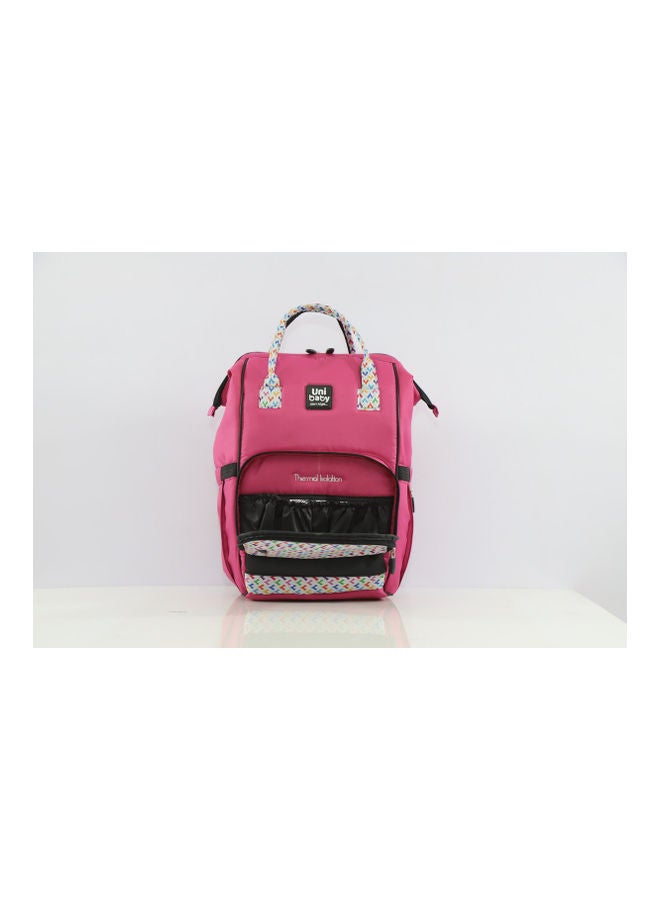Uni baby Diaper Bag Pink Patterned  - Image 4