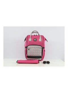 Uni baby Diaper Bag Pink Patterned  - Image 3