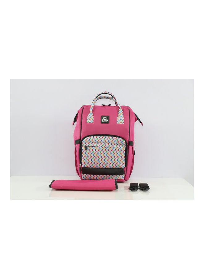 Uni baby Diaper Bag Pink Patterned  - Image 3