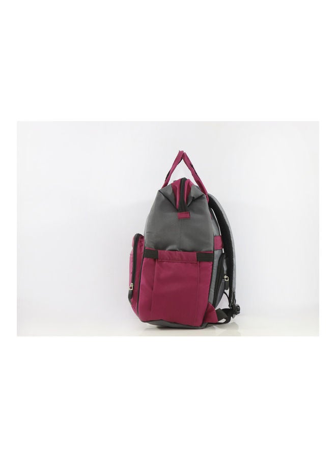 Uni baby Diaper Bag Burgundy/Grey  - Image 3