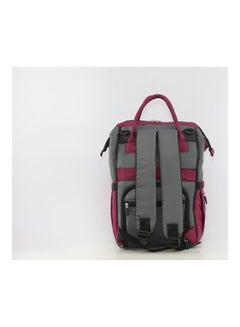 Uni baby Diaper Bag Burgundy/Grey  - Image 4