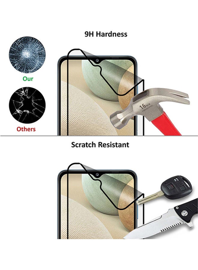 Wtech 9H Hardness  Screen Protector For Samsung Galaxy A12 Clear/Black - Image 3