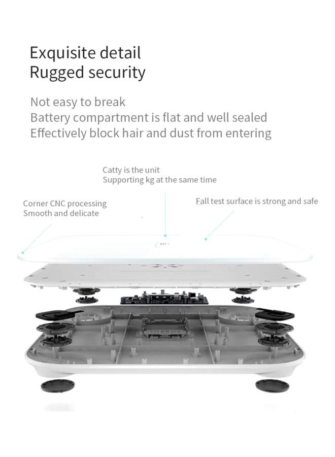 Xiaomi LED Display Smart Weighing Scale 2 White - Image 5