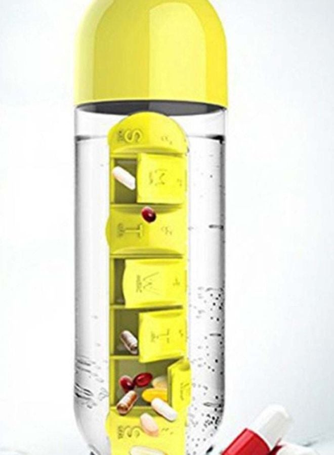 Sharpdo 7-Grid Pill Rack With Drinking Glass - Image 3