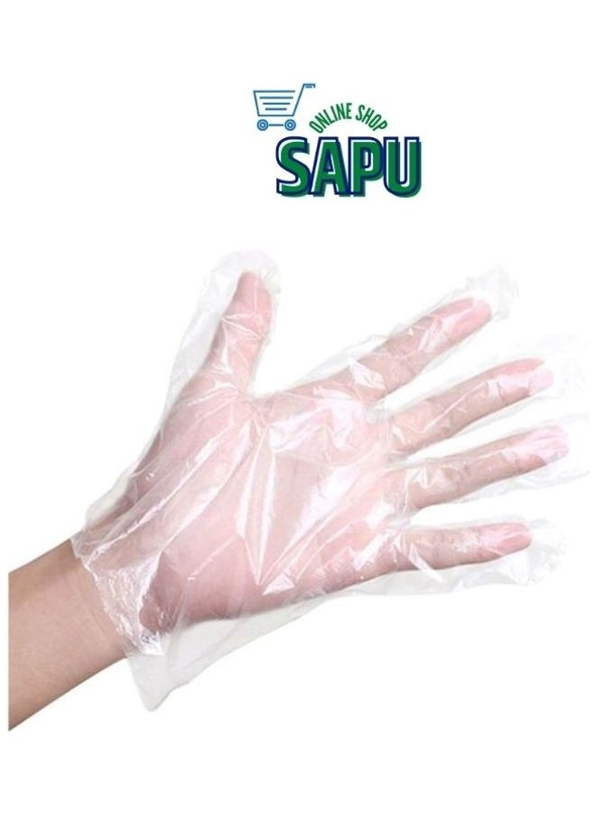 سابو قفازات للاستخدام مرة واحدة 100 قطعة شفاف  - Image 5