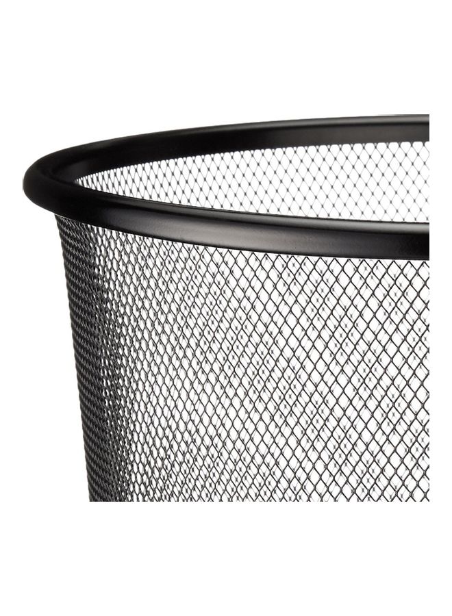 Generic - 3-Piece Round Mash Waste Basket Trash Black - Image 1