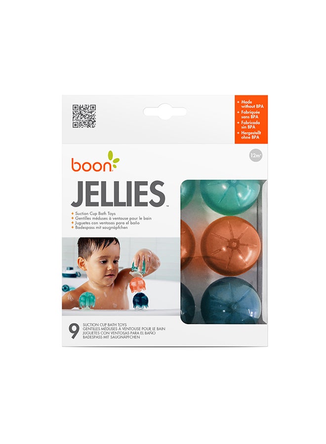 BOON - Pack Of 9 Jellies Suction Cup Bath Toy - Image 1