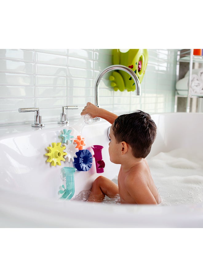 BOON - Pack Of 5 Cogs Water Gears Bath Toy 17.09 x 5 x 23.39cm - Image 1