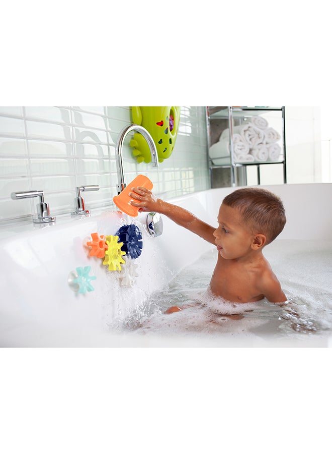 BOON - Pack Of 5 Cogs Water Gears Bath Toy 17.09 x 5 x 23.39cm - Image 1